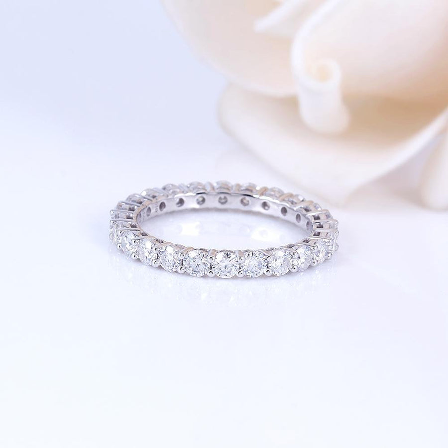 Classic Round 2.5mm Eternity Band (1.2Carat~1.8Carat) - Moissanite, Done Better.